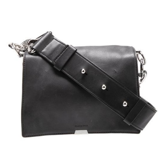 All Saints Handbags - All Saints  Women’s Black Leather Crossbody Bag Shoulder bag purse